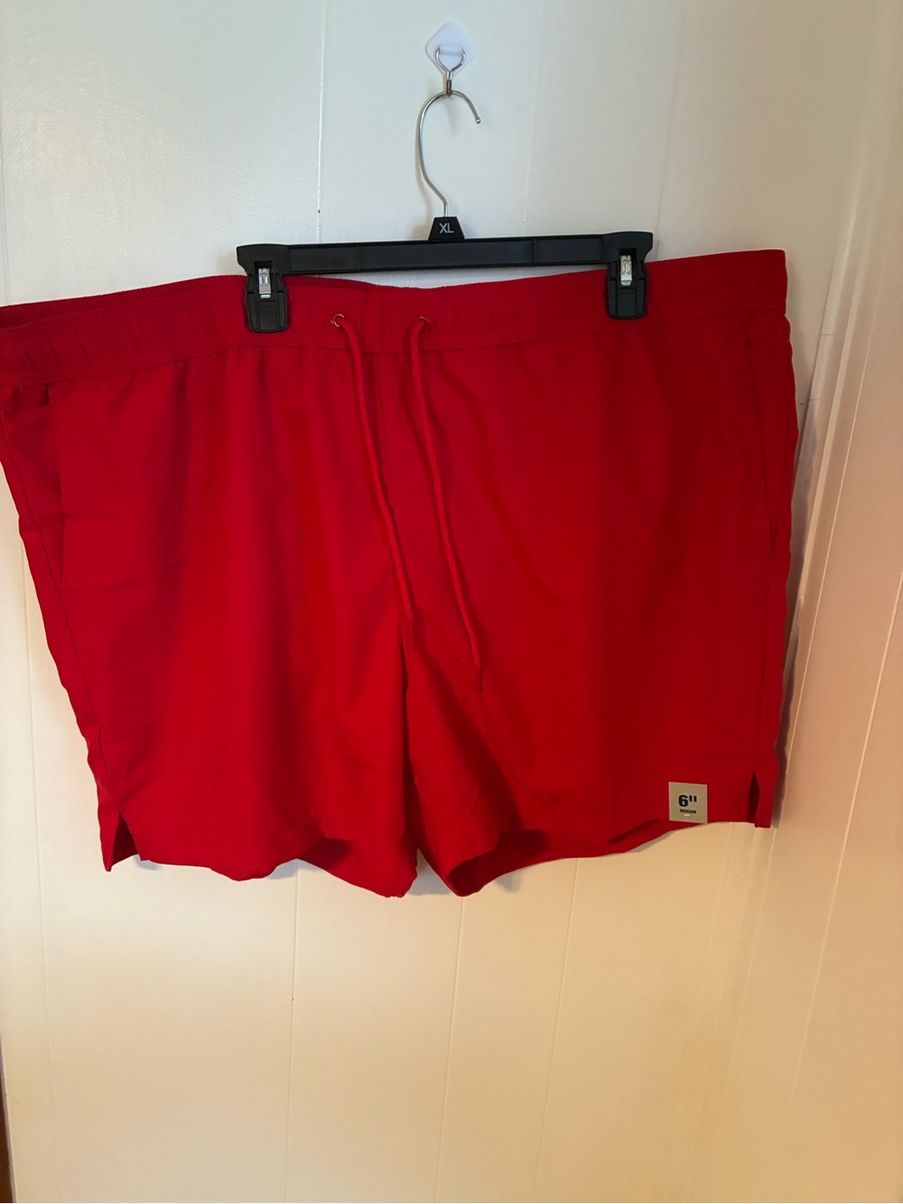 George Red Athletic Shorts with Drawstring
